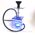 2 hose 500 puf led shisha acrylic